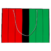 Kwanzaa Kinara Red Black Green Stripes Pattern Large Cadeautasje (Achterkant)