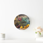 KWANZAA - KINARA -  RONDE KLOK (Huis)