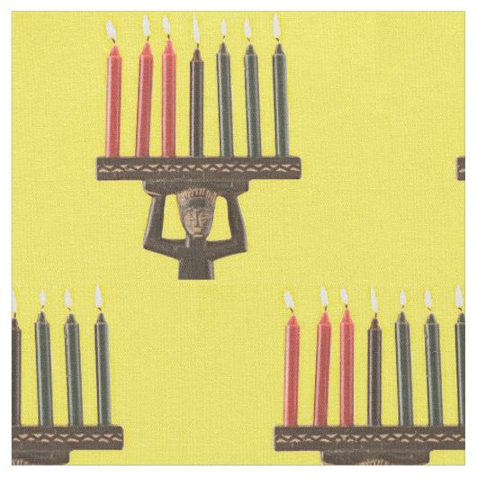 Kwanzaa Kinara Stof (Close Up)