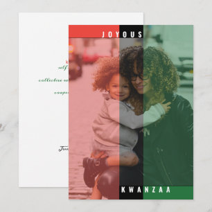 Kwanzaa-kleurenfotokaart Kaart