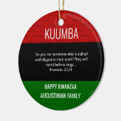 Kwanzaa KUMBA Keramisch Ornament (Links)