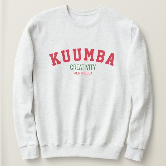 Kwanzaa KUUMBA Creatief Persoonlijk Trui (Design voorkant)