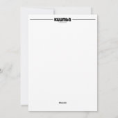 Kwanzaa Kuumba Feestdagenkaart (Achterkant)