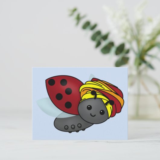 Kwanzaa Ladybug Briefkaart (Staand voorkant)