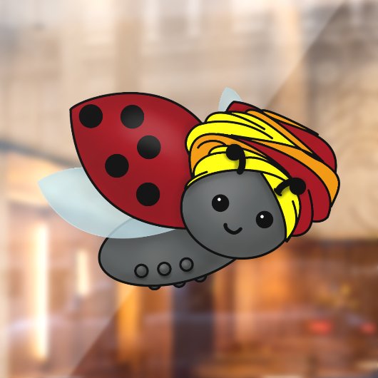 Kwanzaa Ladybug Raamsticker (Vel 2)