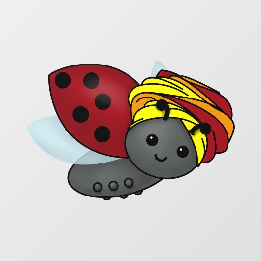 Kwanzaa Ladybug Raamsticker (Vel)