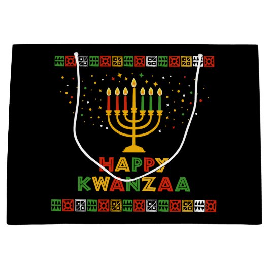 Kwanzaa Large Gift Bag Groot Cadeauzakje (Voorkant)