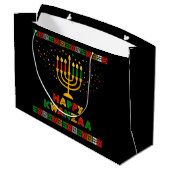 Kwanzaa Large Gift Bag Groot Cadeauzakje (Achterkant Gekanteld)
