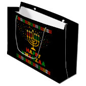 Kwanzaa Large Gift Bag Groot Cadeauzakje (Voorkant Gekanteld)