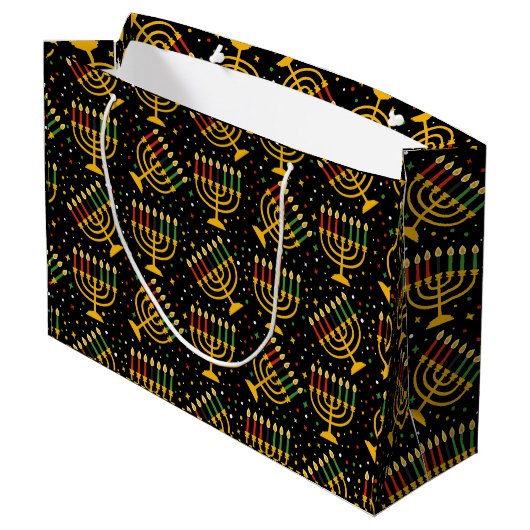 Kwanzaa Large Gift Bag Groot Cadeauzakje (Achterkant Gekanteld)