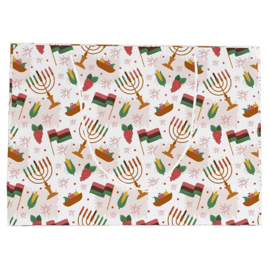 Kwanzaa Large Gift Bag Groot Cadeauzakje (Achterkant)