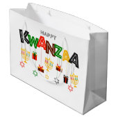 Kwanzaa Large Gift Bag Groot Cadeauzakje (Achterkant Gekanteld)