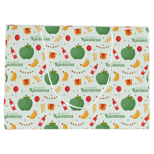 Kwanzaa Large Gift Bag Groot Cadeauzakje (Achterkant)