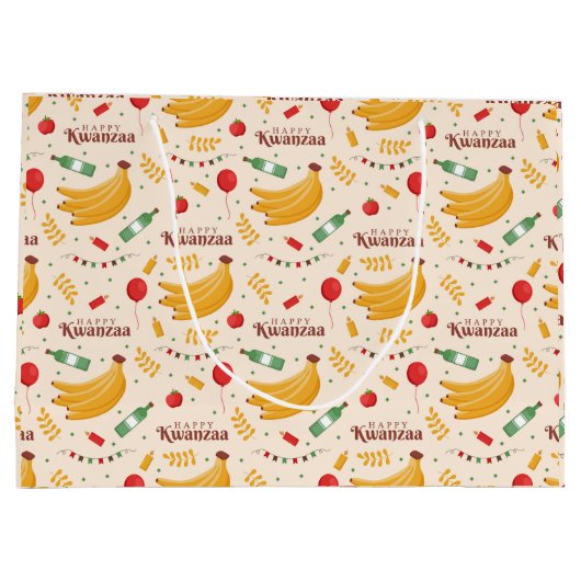 Kwanzaa Large Gift Bag Groot Cadeauzakje (Achterkant)