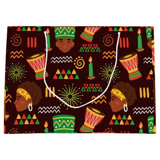 Kwanzaa Large Gift Bag Groot Cadeauzakje (Voorkant)