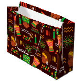 Kwanzaa Large Gift Bag Groot Cadeauzakje (Voorkant Gekanteld)