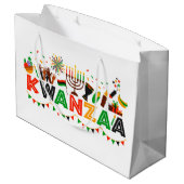Kwanzaa Large Gift Bag Groot Cadeauzakje (Achterkant Gekanteld)