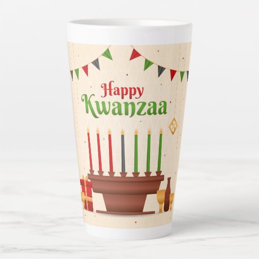 Kwanzaa Latte Mok (Voorkant)