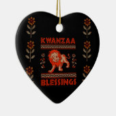 Kwanzaa Lion Keramisch Ornament (Rechts)