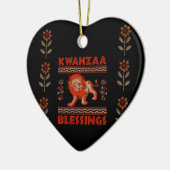 Kwanzaa Lion Keramisch Ornament (Links)