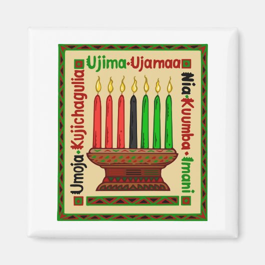 KWANZAA MAGNEET (Voorkant)