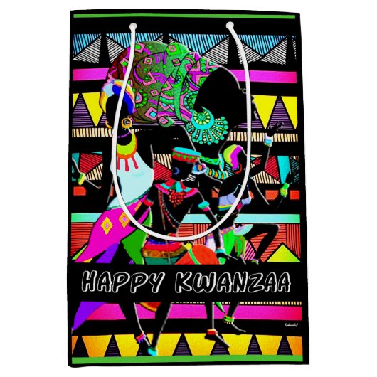 Kwanzaa Medium Cadeauzakje (Voorkant)