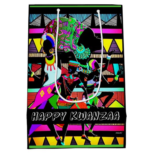 Kwanzaa Medium Cadeauzakje (Achterkant)