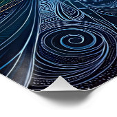 Kwanzaa Mooie vrouw met Kinara Perfect Poster (Hoek)