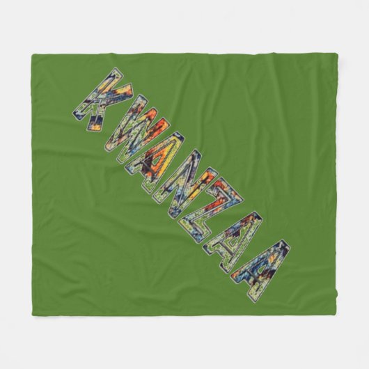 Kwanzaa - Multi Fleece Blanket Deken (Voorkant (Horizontaal))