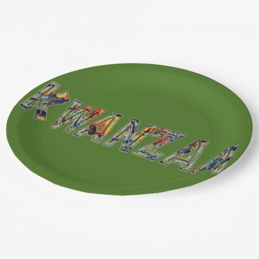 Kwanzaa-Multi Papieren Bordje (Gekanteld)