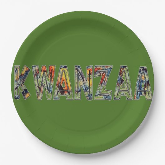 Kwanzaa-Multi Papieren Bordje (Voorkant)