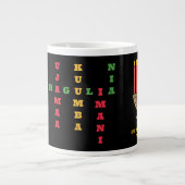 KWANZAA Nguzo Saba Kruiswoord Grote Koffiekop (Voorkant)
