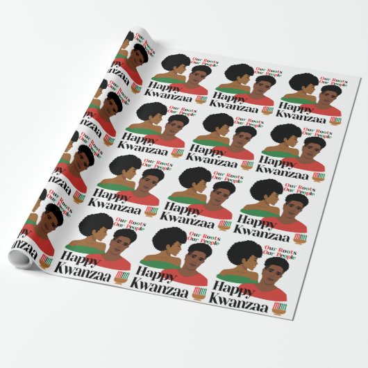 Kwanzaa ons basispapier voor onze mensen cadeaupapier (Uitgerold)