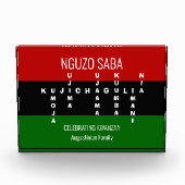 KWANZAA Pan African Family Name Fotoblokken (Voorkant)