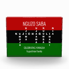 KWANZAA Pan African Family Name Fotoblokken