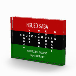 KWANZAA Pan African Family Name Fotoblokken