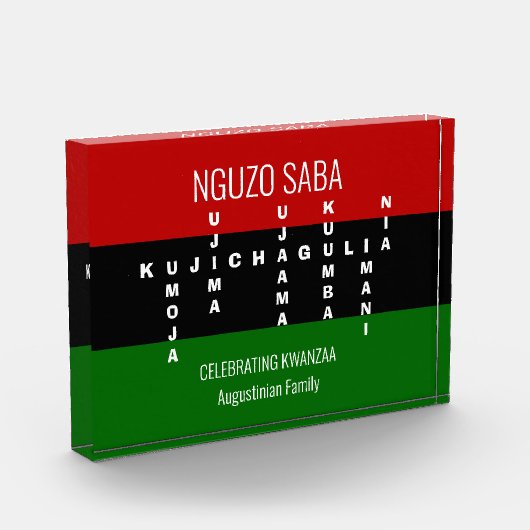 KWANZAA Pan African Family Name Fotoblokken (Links)