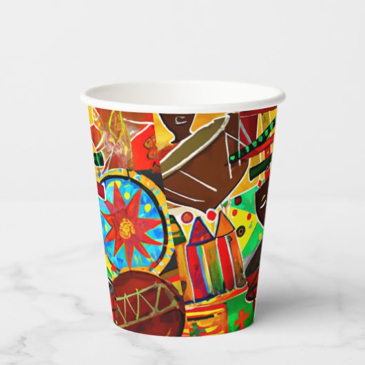 Kwanzaa Papieren Bekers (Achterkant)