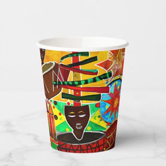 Kwanzaa Papieren Bekers (Links)