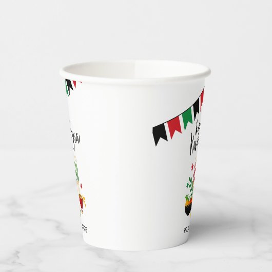 Kwanzaa Papieren Bekers (Links)