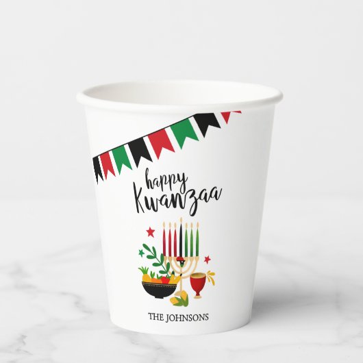 Kwanzaa Papieren Bekers (Voorkant)