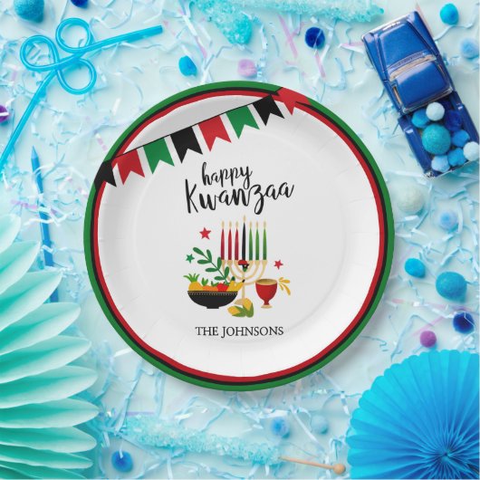 Kwanzaa Papieren Bordje (Feest)