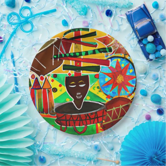 Kwanzaa Papieren Bordje (Feest)