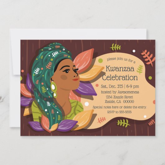 Kwanzaa Party Celebration Kaart (Voorkant)