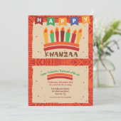 Kwanzaa Party Kaart (Staand voorkant)