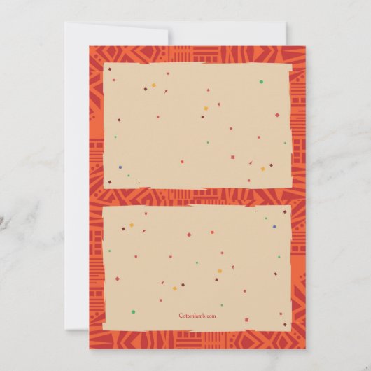 Kwanzaa Party Kaart (Achterkant)