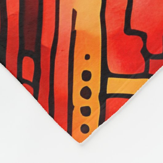 Kwanzaa Pattern Fleece Deken (Hoek)