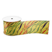 Kwanzaa Pattern Satijnen Lint (Spoel)