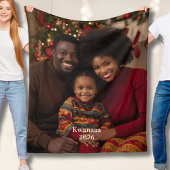 Kwanzaa Photo Fleece Blankets Family Tradition Deken