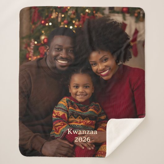 Kwanzaa Photo Sherpa Blankets Family Tradition Sherpa Deken (Voorkant)